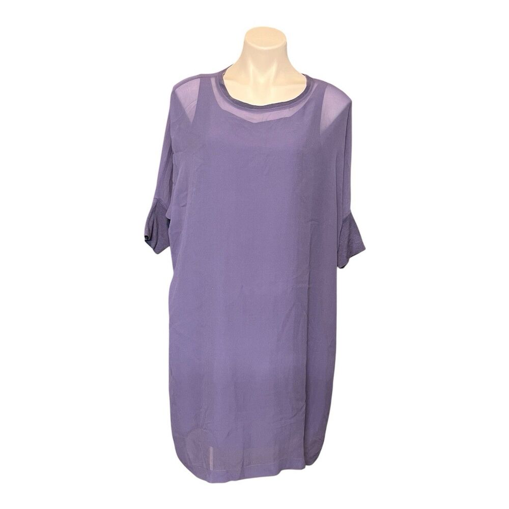 Eileen Fisher 100% Silk Dress Slip 2 Piece